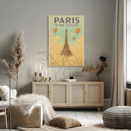 Ethereal Eiffel Dreamscape Paris Travel Poster PosterGoat