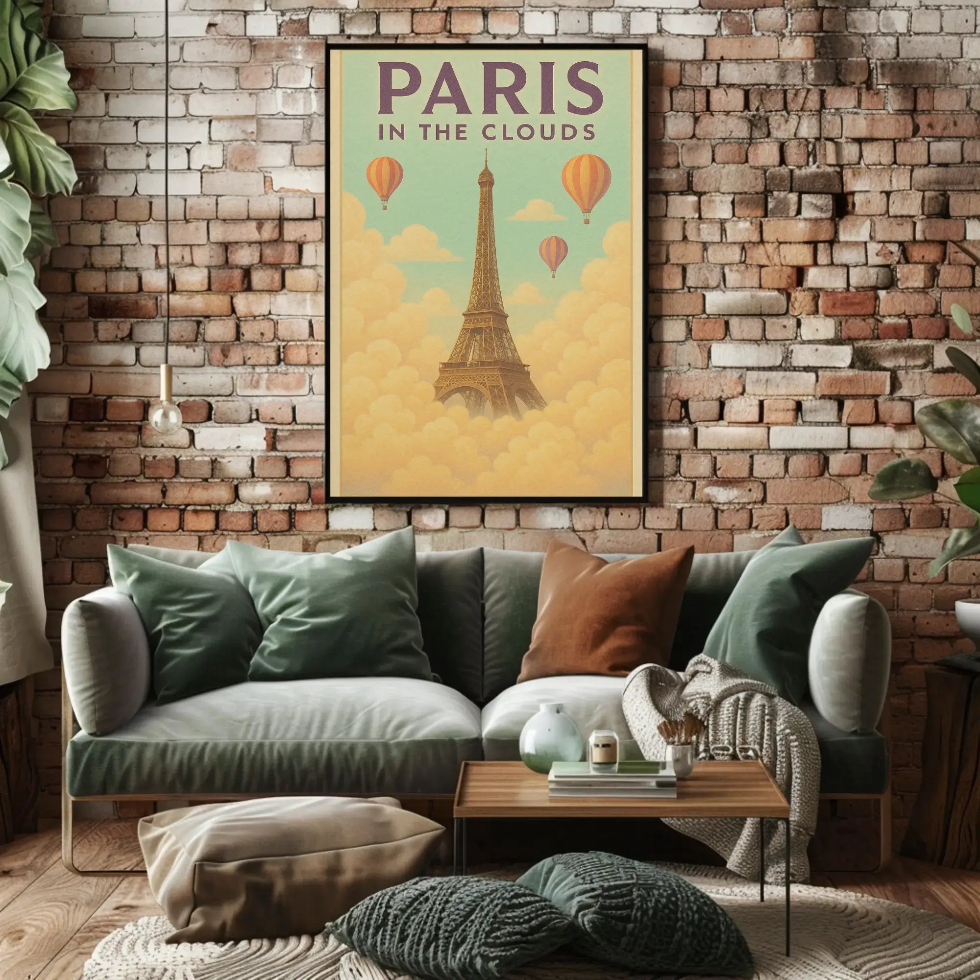 Ethereal Eiffel Dreamscape Paris Travel Poster PosterGoat