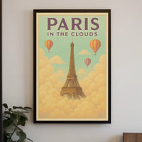 Ethereal Eiffel Dreamscape Paris Travel Poster PosterGoat