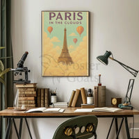 Ethereal Eiffel Dreamscape Paris Travel Poster PosterGoat