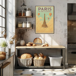 Ethereal Eiffel Dreamscape Paris Travel Poster PosterGoat