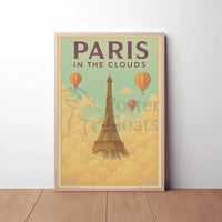 Ethereal Eiffel Dreamscape Paris Travel Poster PosterGoat