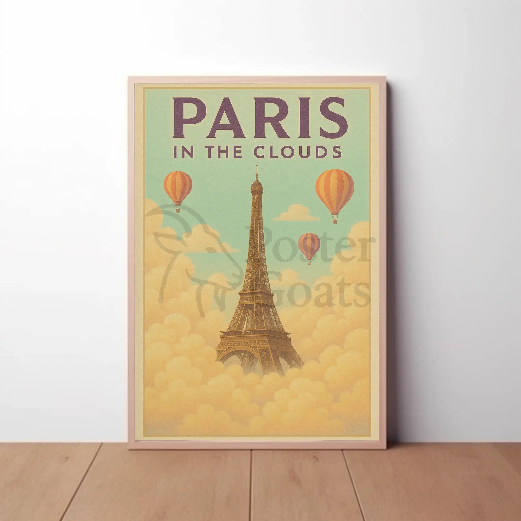 Ethereal Eiffel Dreamscape Paris Travel Poster PosterGoat