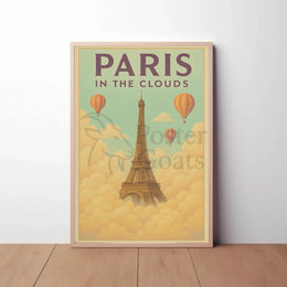 Ethereal Eiffel Dreamscape Paris Travel Poster PosterGoat