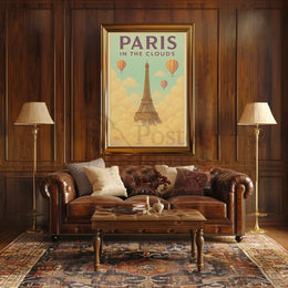 Ethereal Eiffel Dreamscape Paris Travel Poster PosterGoat