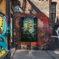 Ethereal Forest Muse in Mystical Setting Artistic Poster PosterGoat