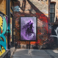 Ethereal Horseman in Misty Realm Fantasy Poster PosterGoat