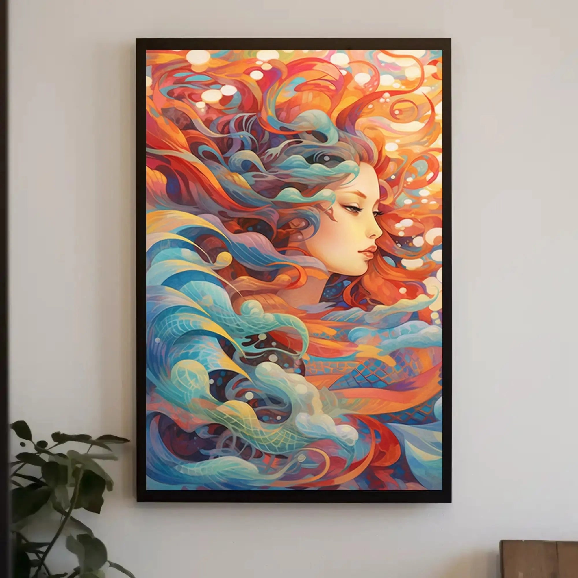 Ethereal Mermaid Fantasy Art Design Poster PosterGoat