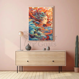 Ethereal Mermaid Fantasy Art Design Poster PosterGoat