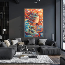 Ethereal Mermaid Fantasy Art Design Poster PosterGoat