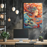 Ethereal Mermaid Fantasy Art Design Poster PosterGoat