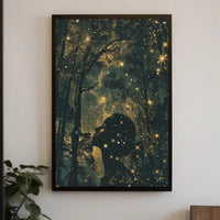 Ethereal Nightscape Silhouette Art - Artistic Poster PosterGoat