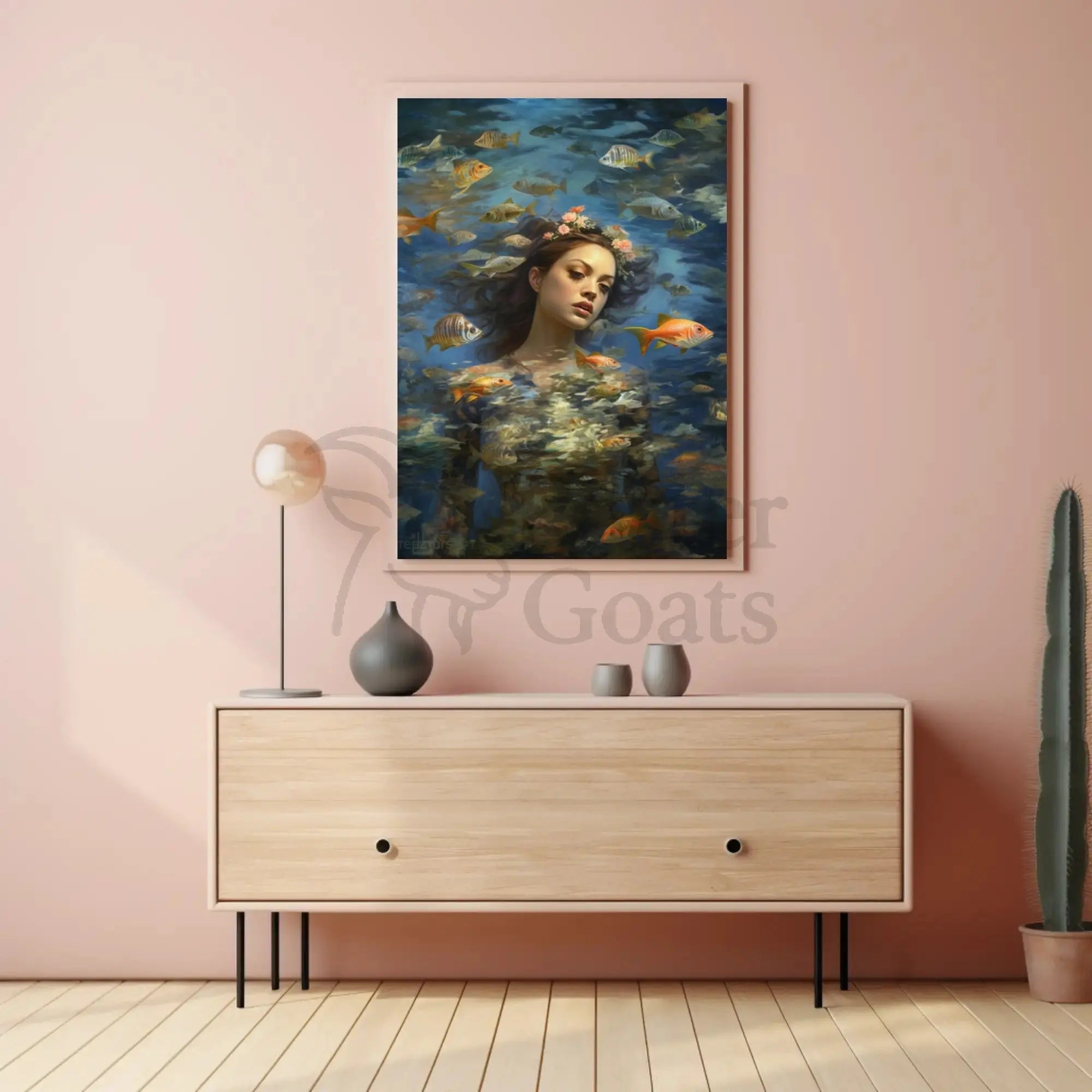 Ethereal Serenity Underwater Fantasy Art, Artistic Poster PosterGoat