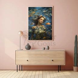 Ethereal Serenity Underwater Fantasy Art, Artistic Poster PosterGoat