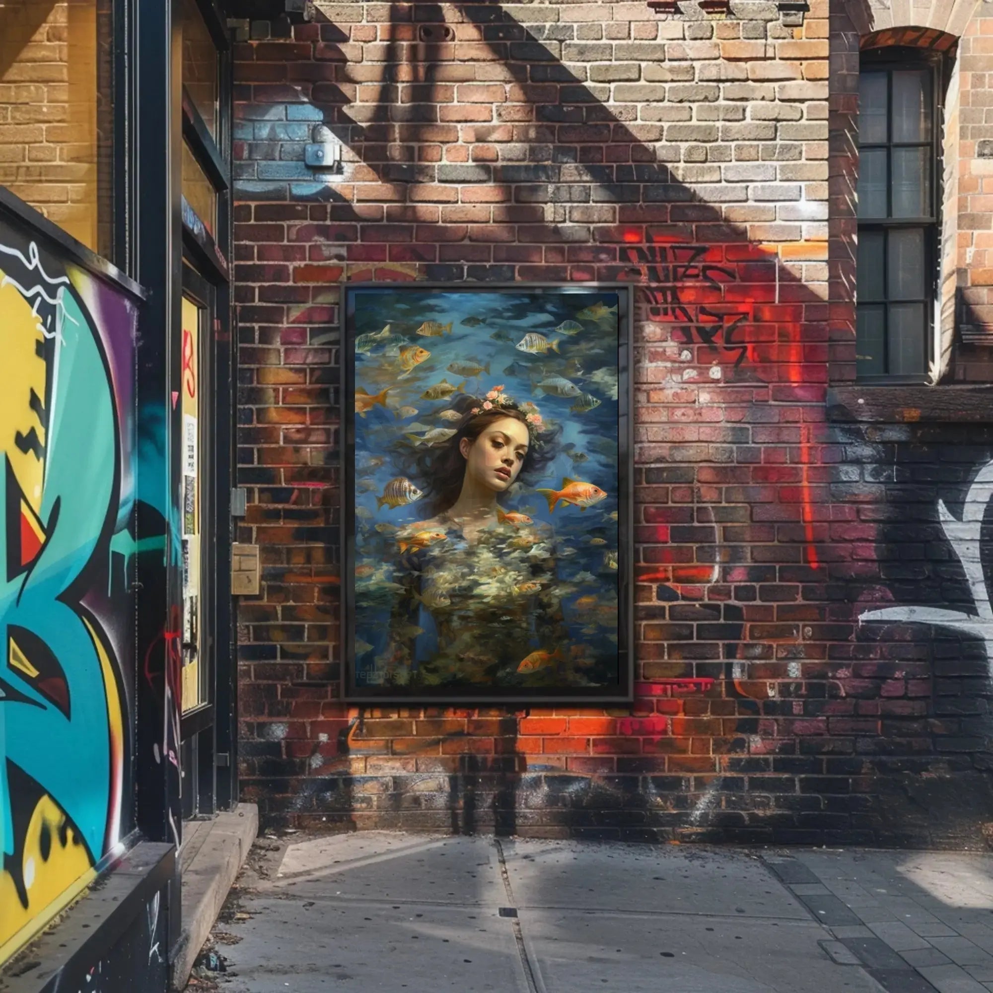 Ethereal Serenity Underwater Fantasy Art, Artistic Poster PosterGoat