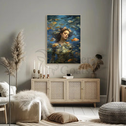 Ethereal Serenity Underwater Fantasy Art, Artistic Poster PosterGoat