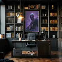 Ethereal Skeletal Warrior Dark Fantasy Artistic Poster PosterGoat
