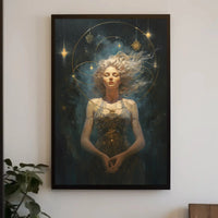 Ethereal Woman Mystical Realism Artistic Poster PosterGoat