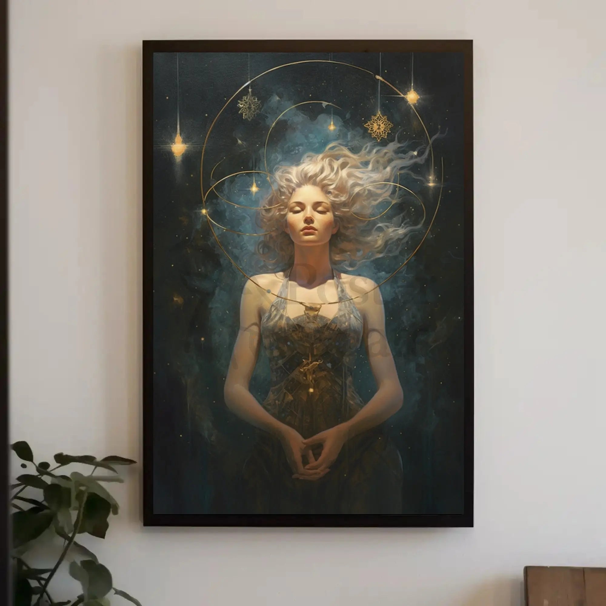 Ethereal Woman Mystical Realism Artistic Poster PosterGoat