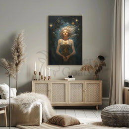 Ethereal Woman Mystical Realism Artistic Poster PosterGoat