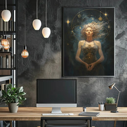 Ethereal Woman Mystical Realism Artistic Poster PosterGoat
