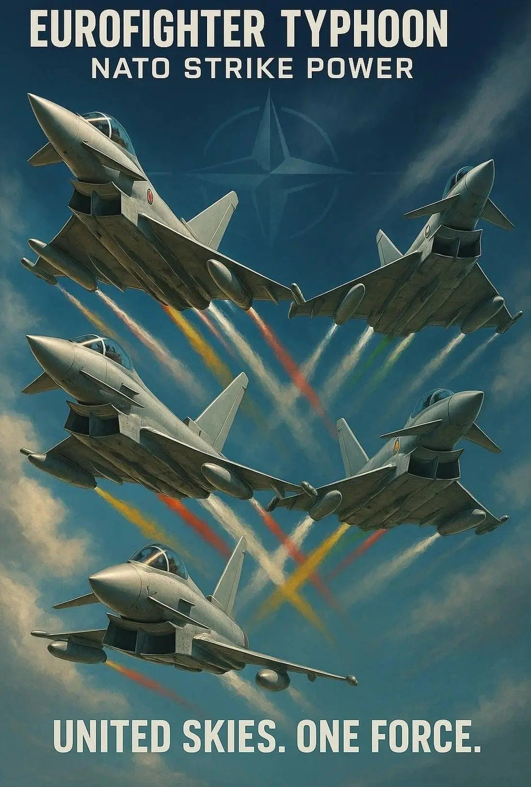 Eurofighter Typhoon NATO Strike Power Poster PosterGoat