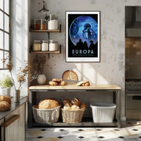 Europa's Icy Adventure Awaits Futuristic Sci-Fi Poster PosterGoat
