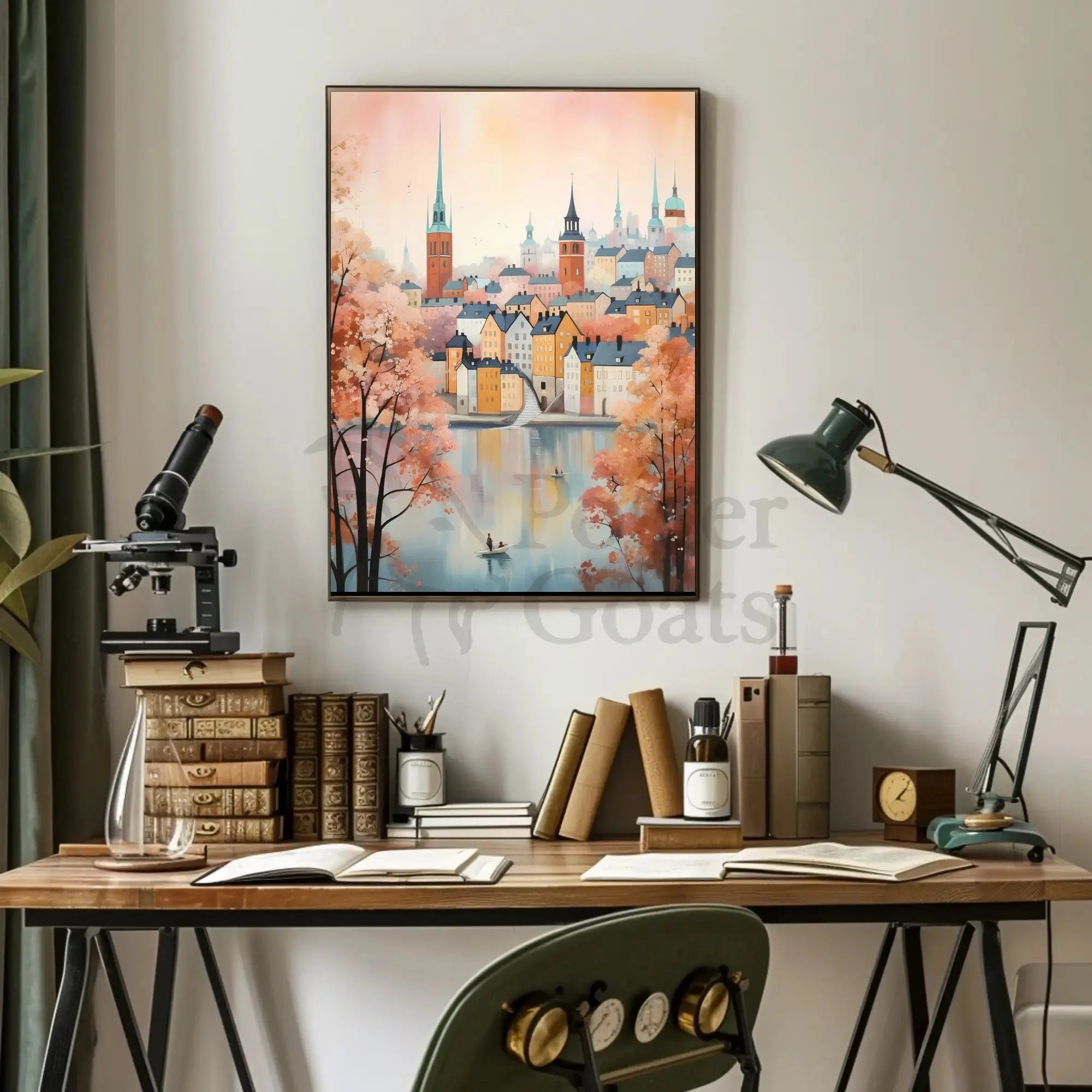 European Cityscape Tranquil Scene Cultural Heritage Poster PosterGoat