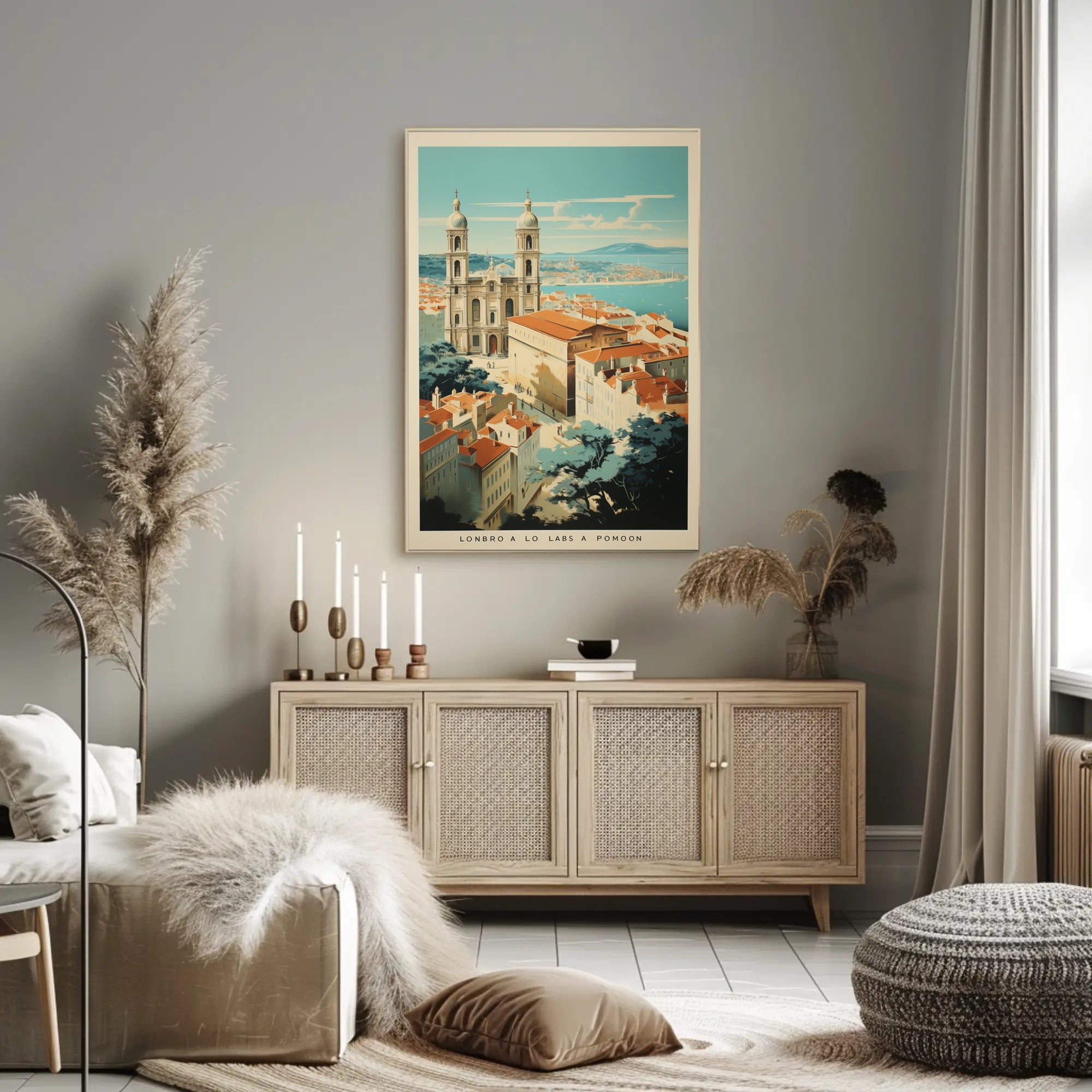 European Cityscape Vintage Charm Travel Poster PosterGoat
