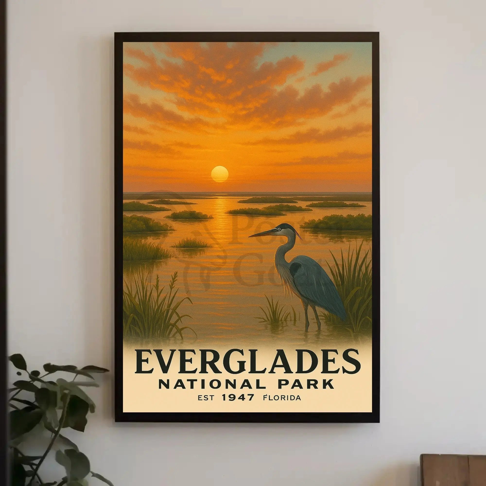 Everglades Vintage Art Print National Park Poster PosterGoat