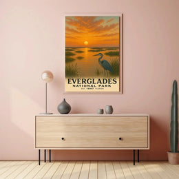 Everglades Vintage Art Print National Park Poster PosterGoat