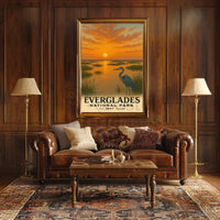 Everglades Vintage Art Print National Park Poster PosterGoat