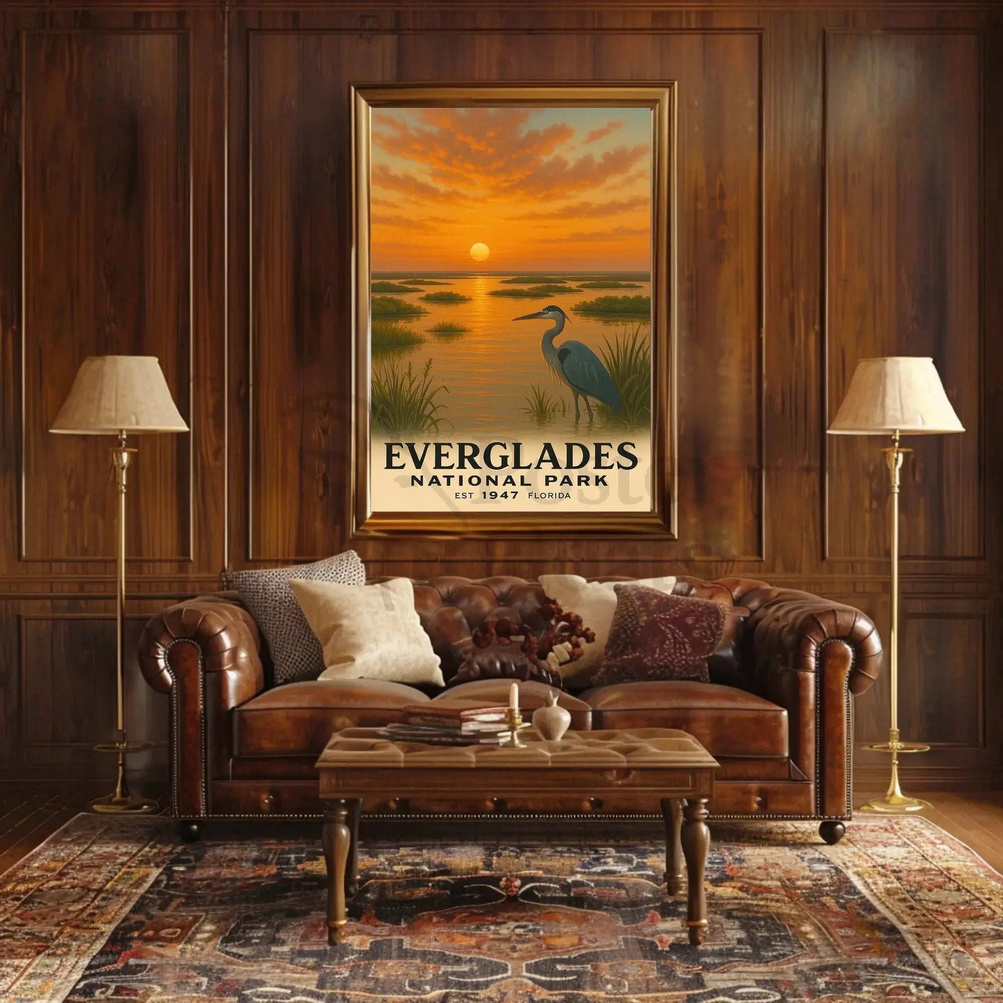 Everglades Vintage Art Print National Park Poster PosterGoat