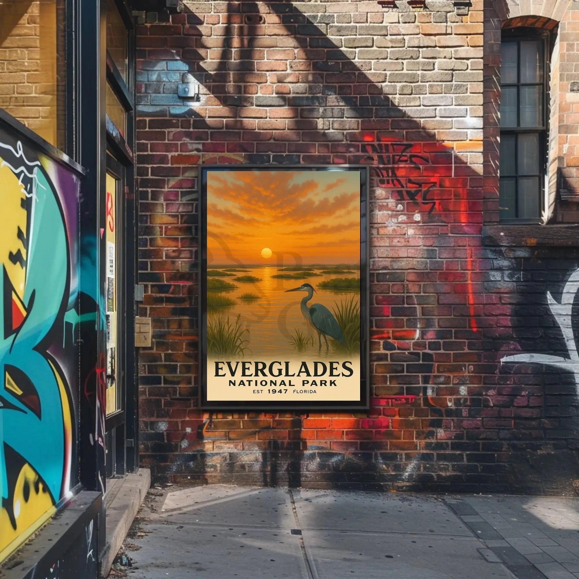 Everglades Vintage Art Print National Park Poster PosterGoat