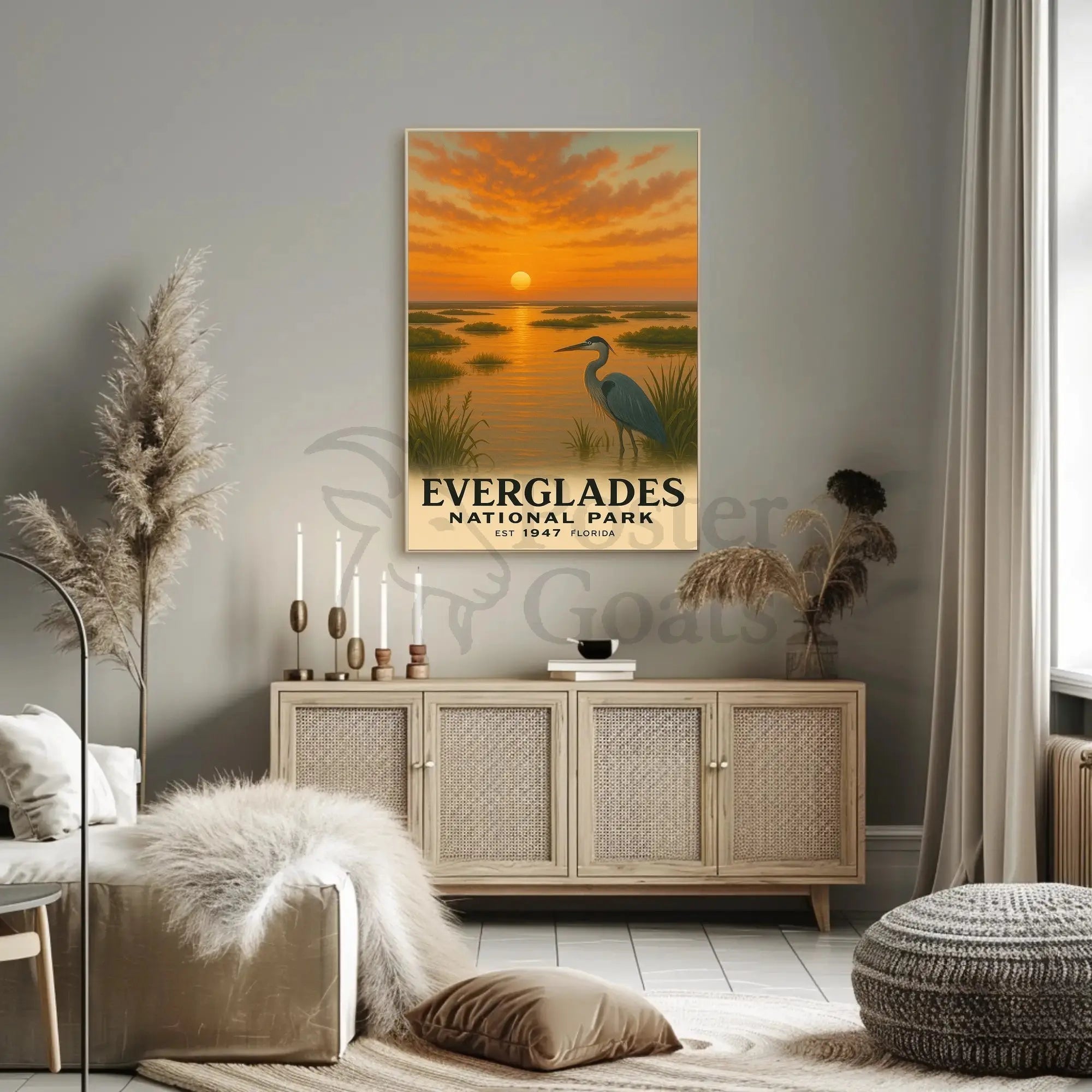 Everglades Vintage Art Print National Park Poster PosterGoat