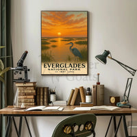 Everglades Vintage Art Print National Park Poster PosterGoat