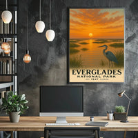 Everglades Vintage Art Print National Park Poster PosterGoat