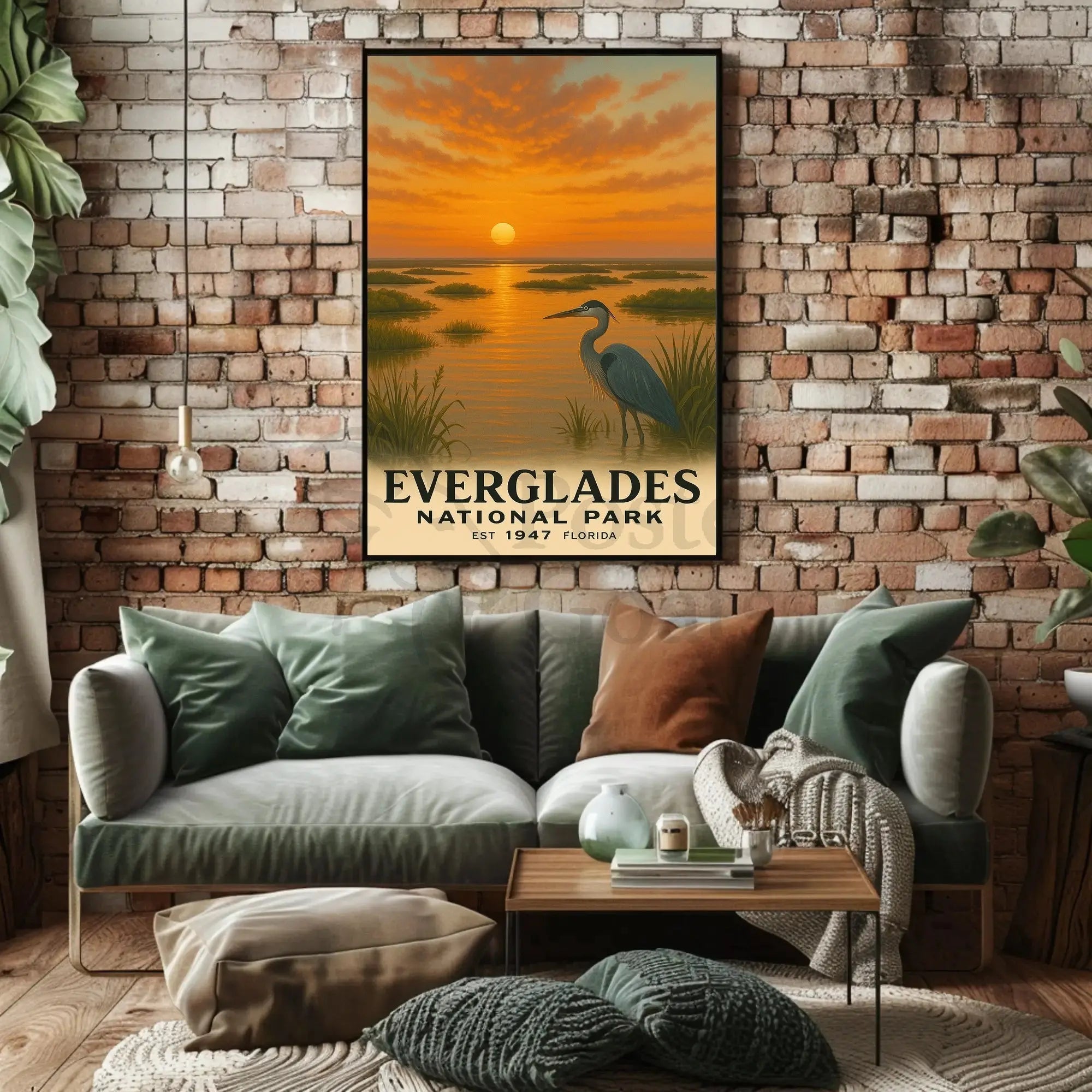 Everglades Vintage Art Print National Park Poster PosterGoat