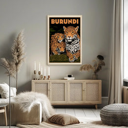 Exotic African Wildlife Travel Poster PosterGoat