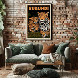 Exotic African Wildlife Travel Poster PosterGoat