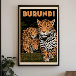 Exotic African Wildlife Travel Poster PosterGoat