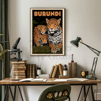 Exotic African Wildlife Travel Poster PosterGoat