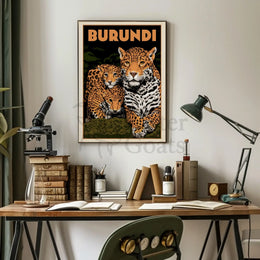 Exotic African Wildlife Travel Poster PosterGoat