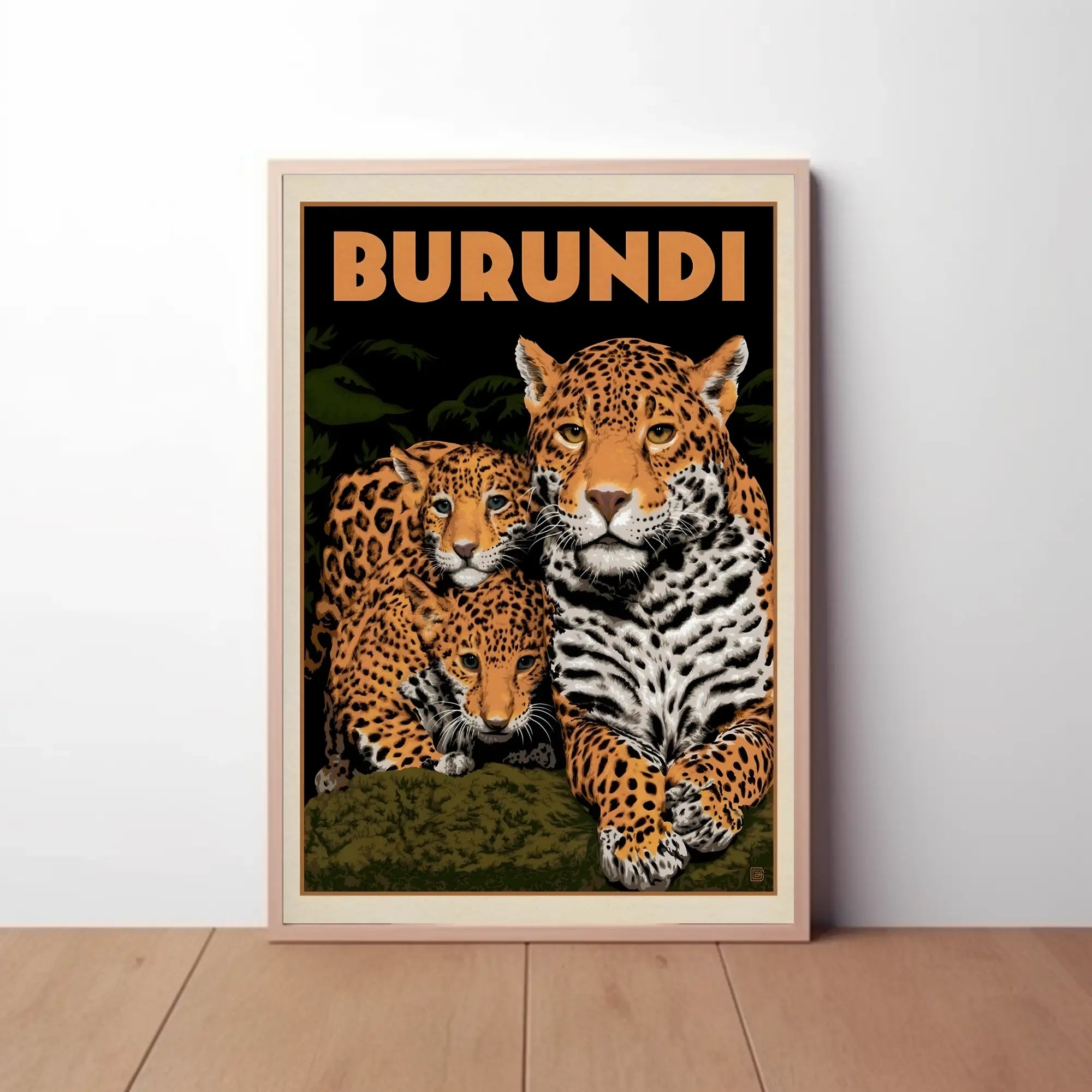 Exotic African Wildlife Travel Poster PosterGoat