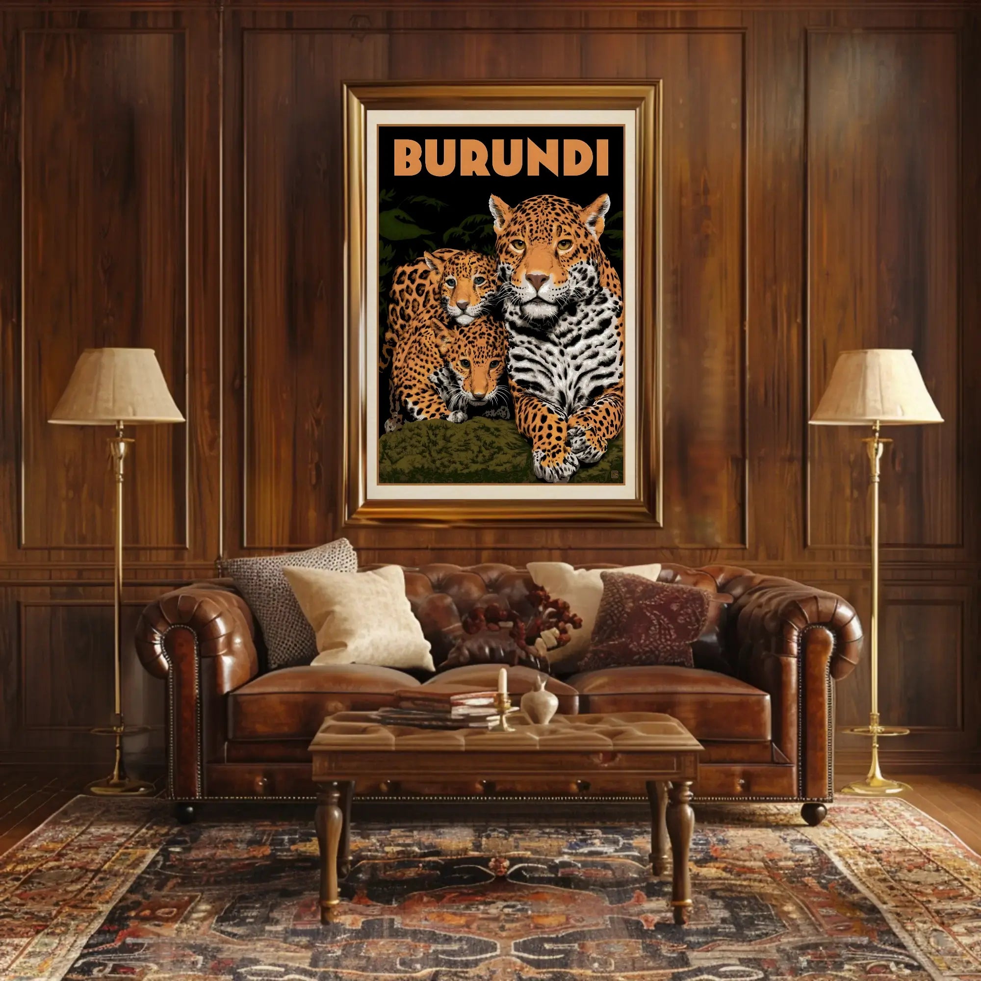 Exotic African Wildlife Travel Poster PosterGoat