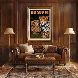 Exotic African Wildlife Travel Poster PosterGoat