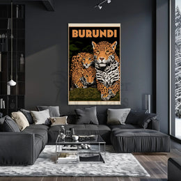 Exotic African Wildlife Travel Poster PosterGoat