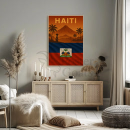 Exotic Caribbean Pride Haiti Travel Poster PosterGoat