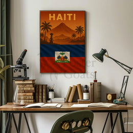 Exotic Caribbean Pride Haiti Travel Poster PosterGoat