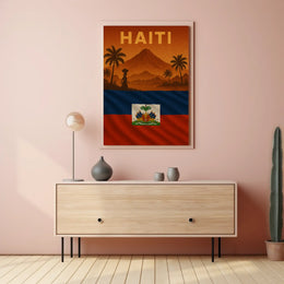 Exotic Caribbean Pride Haiti Travel Poster PosterGoat